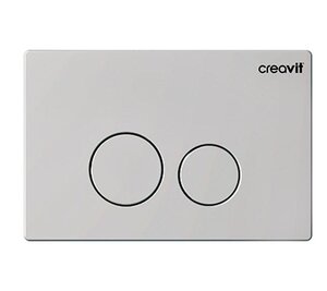 Изображение товара Клавиша смыва Creavit Terra GP9002.07, механическая, серый холодный матовый