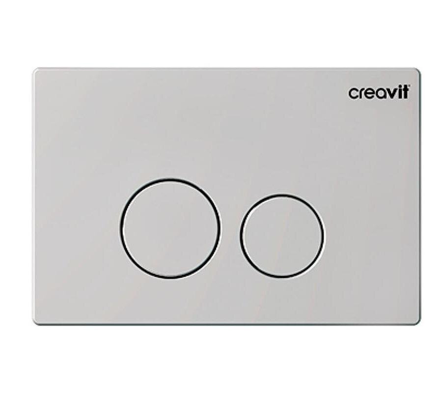 Изображение товара Клавиша смыва Creavit Terra GP9002.07, механическая, серый холодный матовый Изображение товара Клавиша смыва Creavit Terra GP9002.07, механическая, серый холодный матовый