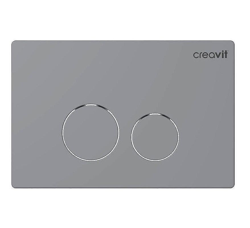 Изображение товара Creavit Terra GP9003. 00 - механическая клавиша смыва для унитаза, хром матовый