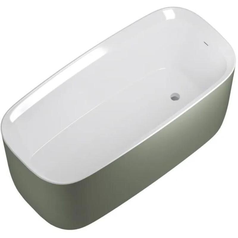 Изображение товара Ванна акриловая Allen Brau Infinity 2.21003.20/CGM, 170 х 78 см, слив-перелив, цвет олива/белый