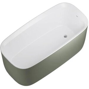 Изображение товара Ванна акриловая Allen Brau Infinity 2.21003.21/CGM, 170 х 78 см, слив-перелив, цвет олива/белый матовый