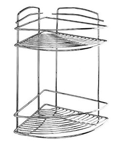 Изображение товара Полка угловая Milardo 209WC20M44 двухярусная хромированная