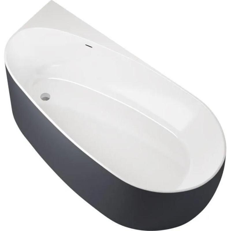 Изображение товара Ванна акриловая Allen Brau Priority 2.31002.20/AM, 170 х 80 см, слив-перелив, цвет антрацит/белый Изображение товара Ванна акриловая Allen Brau Priority 2.31002.20/AM, 170 х 80 см, слив-перелив, цвет антрацит/белый