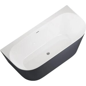 Изображение товара Ванна акриловая Allen Brau Priority 2.31003.20/AM, 170 х 78 см, слив-перелив, цвет антрацит/белый