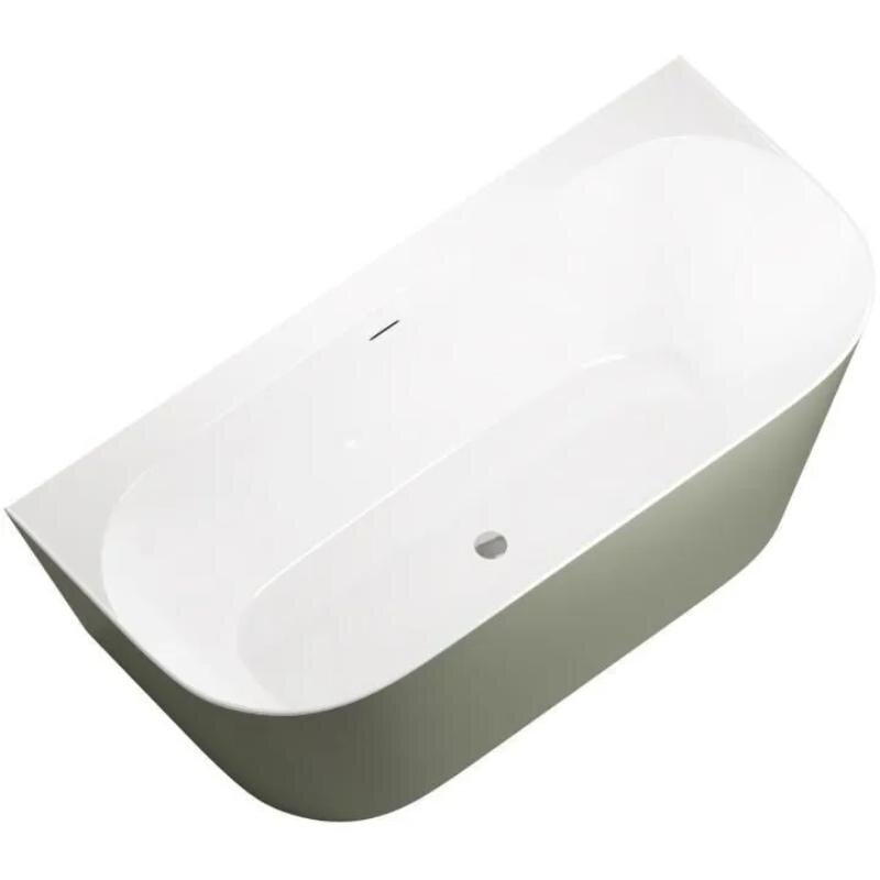 Изображение товара Ванна акриловая Allen Brau Priority 2.31003.20/CGM, 170 х 78 см, слив-перелив, цвет олива/белый