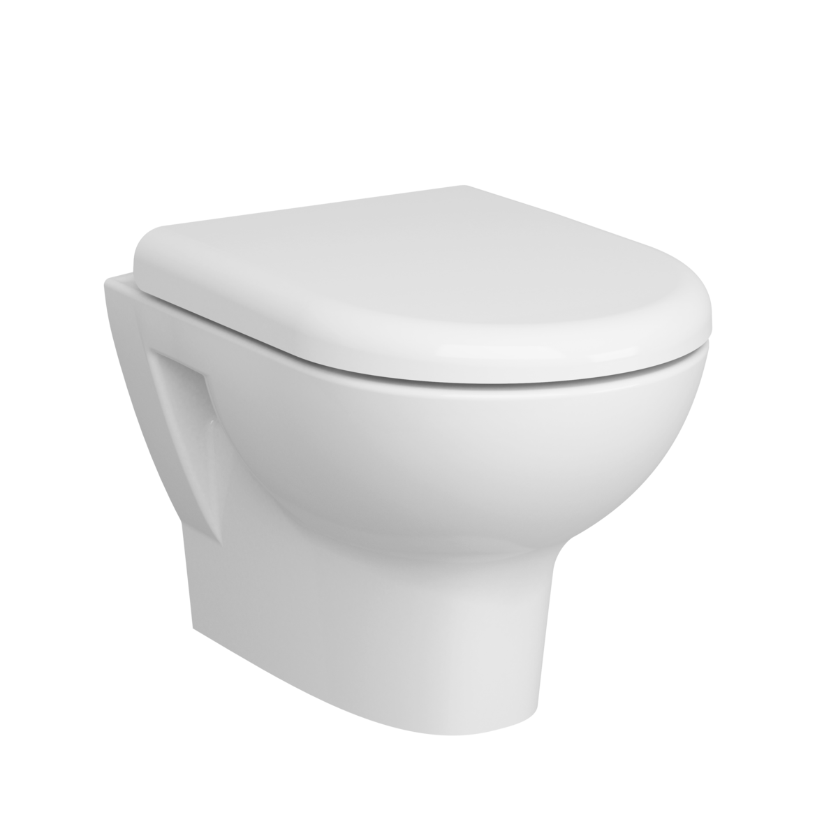 Изображение товара Подвесной безободковый унитаз Vitra Zentrum 5795B003-0075, белый, современный дизайн