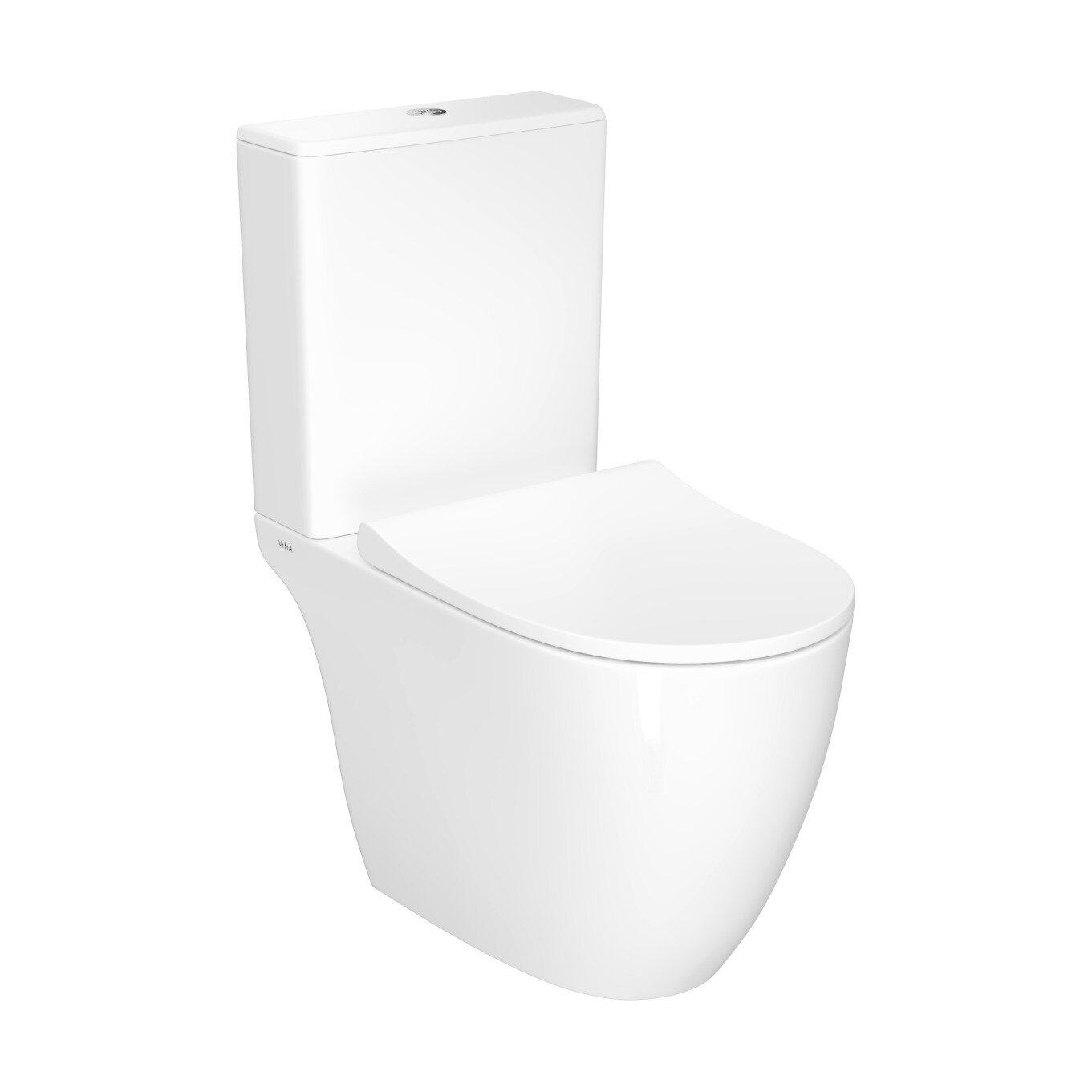 Изображение товара Напольный безободковый унитаз VitrA Sento 9830B003-7204, крышка с микролифтом, белый Изображение товара Напольный безободковый унитаз VitrA Sento 9830B003-7204, крышка с микролифтом, белый