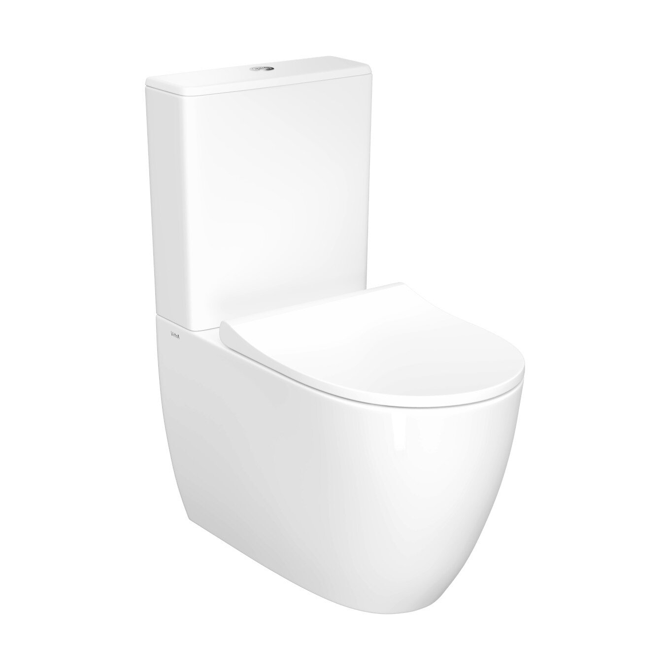 Изображение товара Напольный безободковый унитаз VitrA Sento 9830B003-7203, крышка микролифт, белый Изображение товара Напольный безободковый унитаз VitrA Sento 9830B003-7203, крышка микролифт, белый
