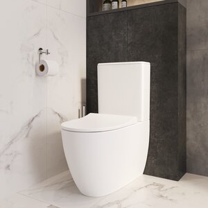 Изображение товара Напольный безободковый унитаз VitrA Sento 9830B003-7203, крышка микролифт, белый