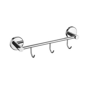 Изображение товара Планка с крючками Haiba HB9015-3, 3 крючка, хром
