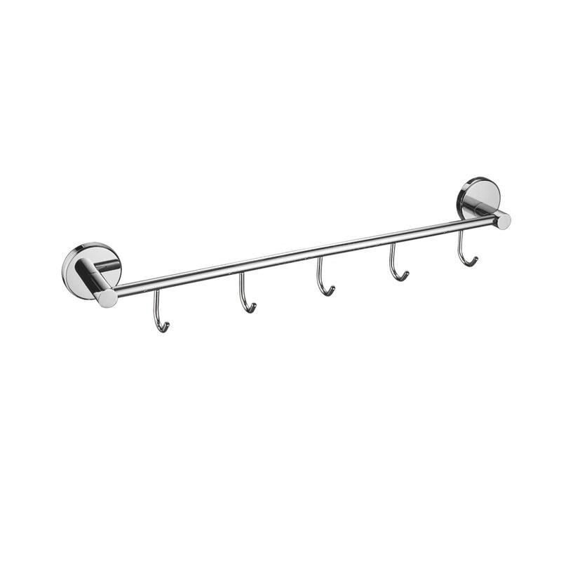 Изображение товара Планка с крючками Haiba HB9015-5, 5 крючков, хром