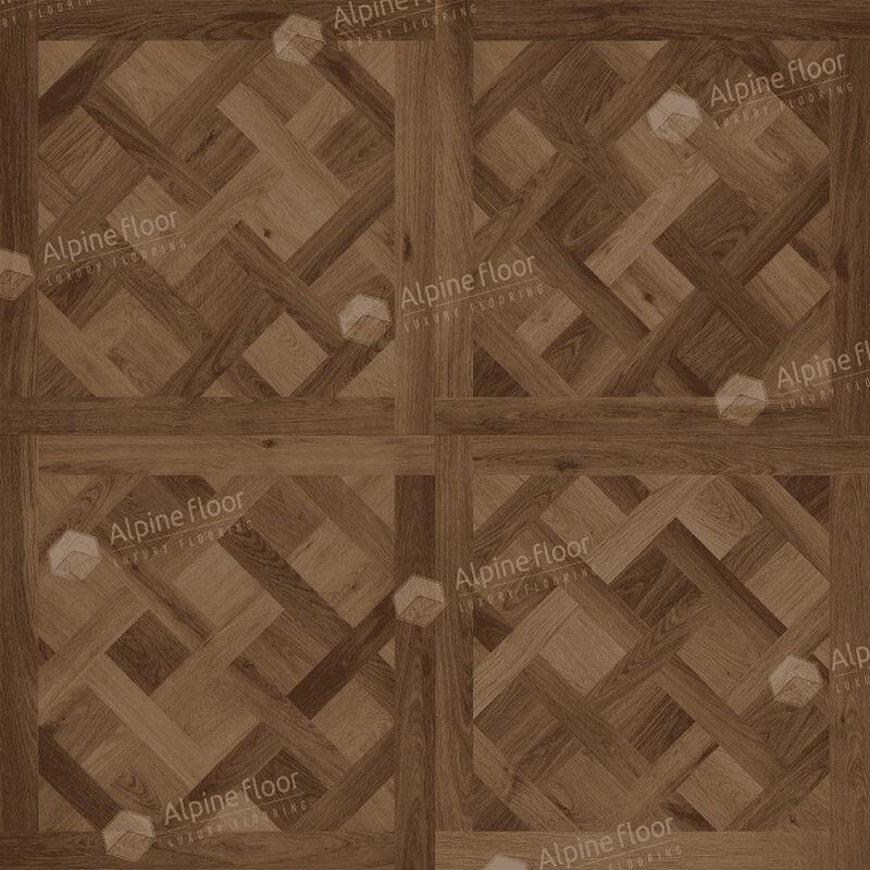 Изображение товара Плитка SPC Alpine Floor Parquet Sirocco ECO 25-3 6 мм темный декор елиcsейские поля
