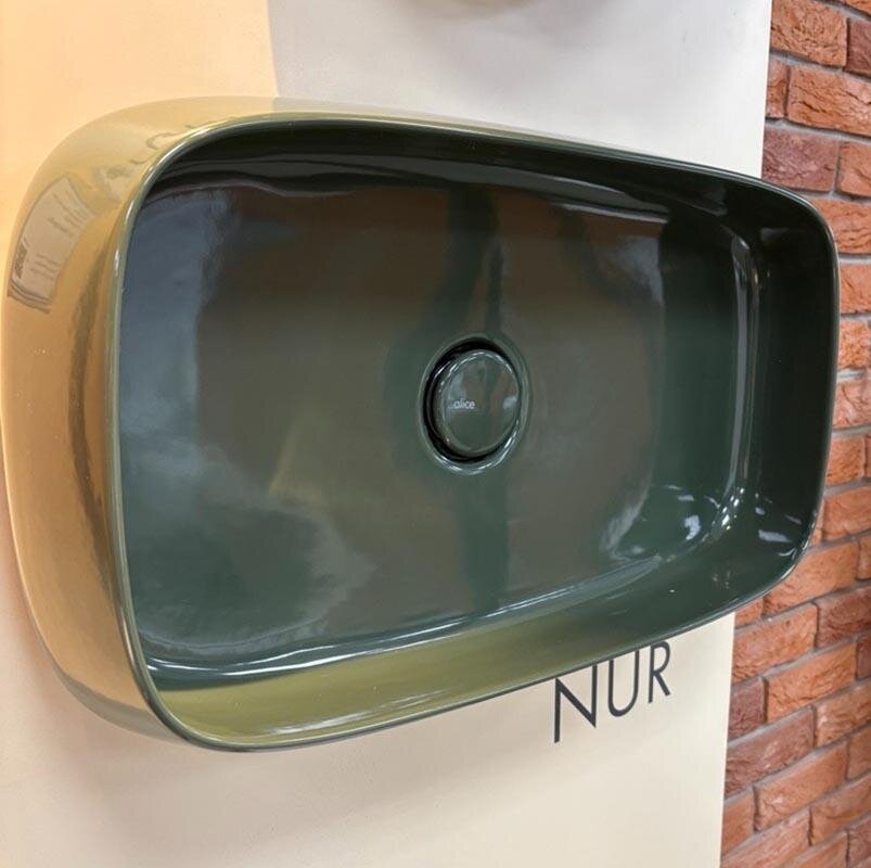 Изображение товара Раковина Alice Nur 33250195, 60 см, накладная, сосна глянцевая