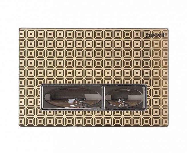 Изображение товара Клавиша смыва Creavit Design Ozel GP4009.34, механическая, золото/нержавеющая сталь