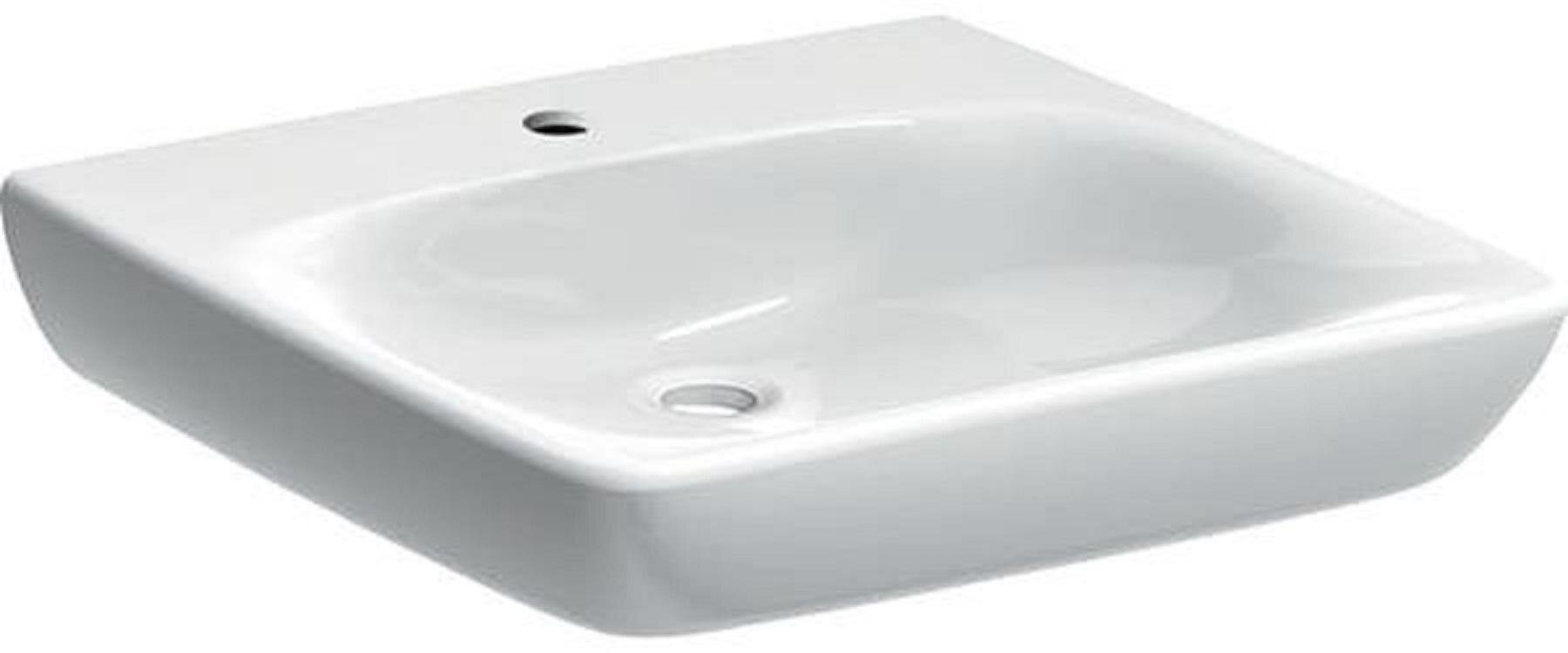Изображение товара Раковина Geberit Renova Comfort 258557000, 55 см, фарфор, белая Изображение товара Раковина Geberit Renova Comfort 258557000, 55 см, фарфор, белая