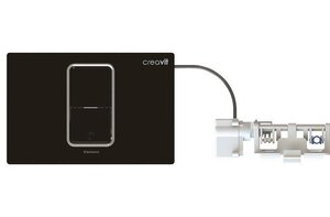 Изображение товара Клавиша смыва Creavit FP8003.02, сенсорная с механической кнопкой, черная