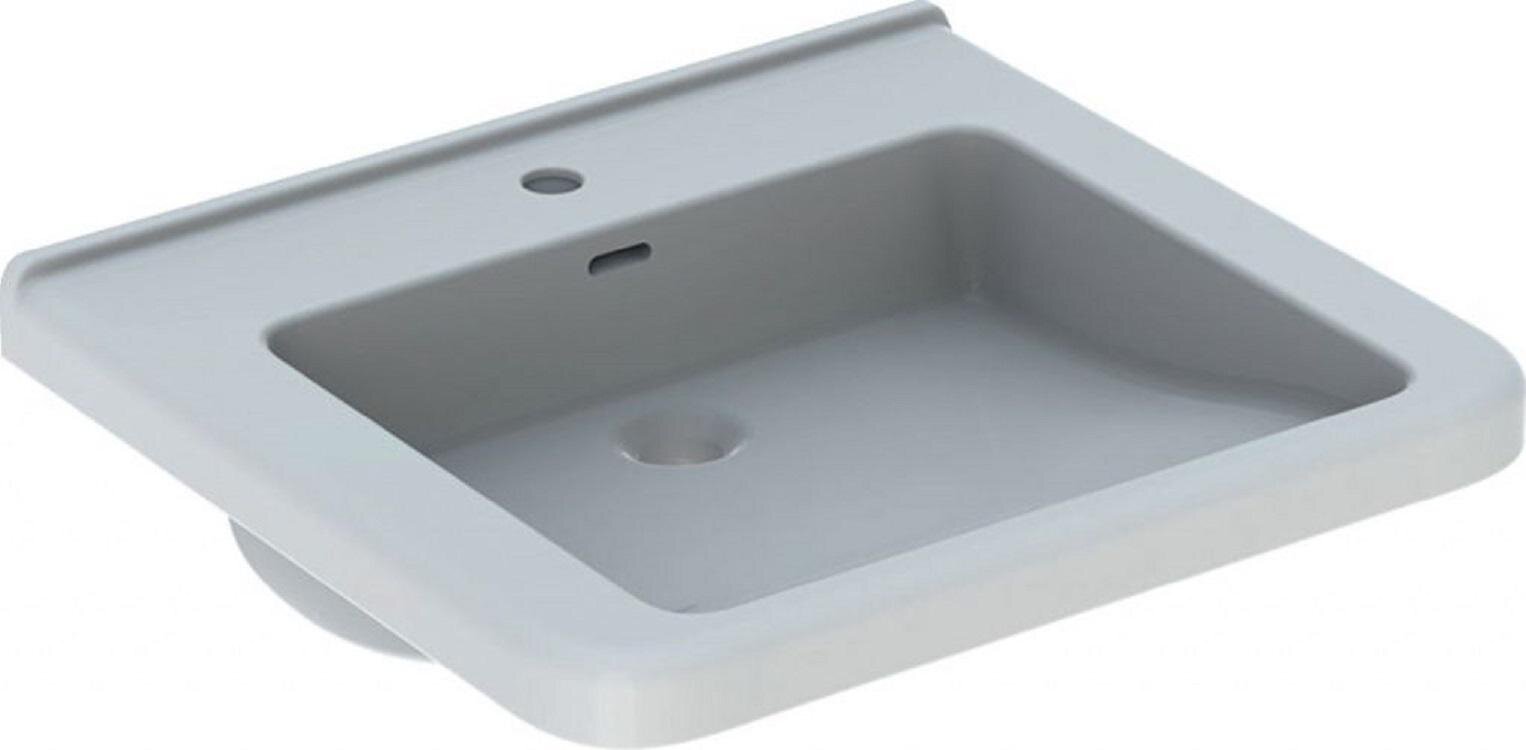 Изображение товара Раковина Geberit Renova Comfort Square 128660000, 60 см, фарфор, белая