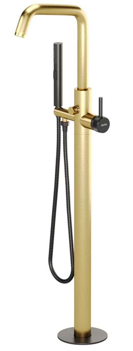 Изображение товара Смеситель [Allen Brau] Priority 5.31008-GB31 для ванны и душа - золото/черный
