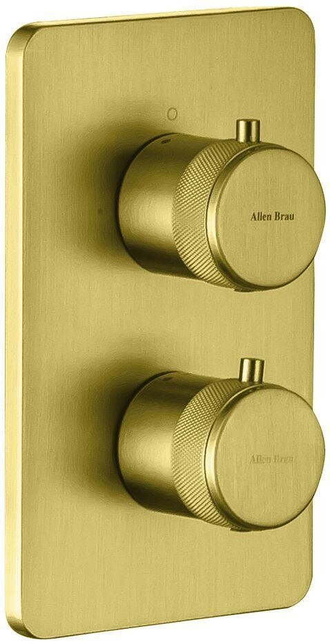 Изображение товара Смеситель Allen Brau Priority 5.31314-GB для ванны и душа, термостатический, на 3 потребителя, цвет золото брашированное