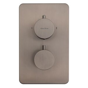 Изображение товара Смеситель Allen Brau Priority 5.3U123-MG для ванны и душа, термостатический, с внутренней частью, цвет графит брашированный