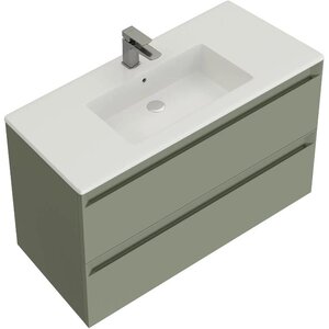 Изображение товара Тумба под раковину Allen Brau Eclipse 2.0 1.E1002.CGM 2.0, 80 см, подвесная, цвет олива матовый