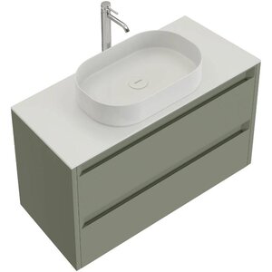 Изображение товара Тумба под раковину Allen Brau Fantasy 2.0 1.11001.CGM 2.0, 80 см, подвесная, цвет олива матовый