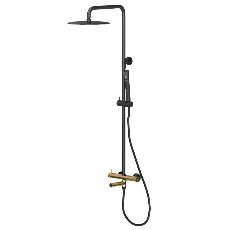 Изображение товара Душевая система Allen Brau Priority 5.31A10-31GB, цвет черный/золото