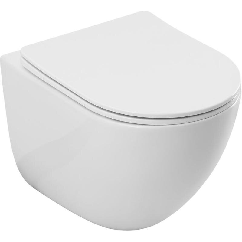 Изображение товара Подвесной унитаз Allen Brau Priority 4.31013.20, безободковый, смыв торнадо, сиденье микролифт, цвет белый