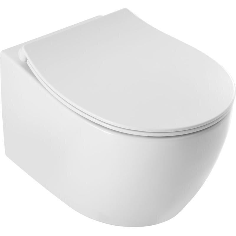 Изображение товара Подвесной унитаз Allen Brau Fantasy 4.11035.20, смыв торнадо, сиденье микролифт, цвет белый