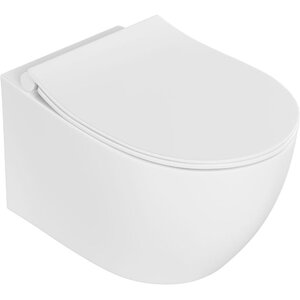 Изображение товара Подвесной унитаз Allen Brau Fantasy 4.11035.21, смыв торнадо, сиденье микролифт, цвет белый матовый