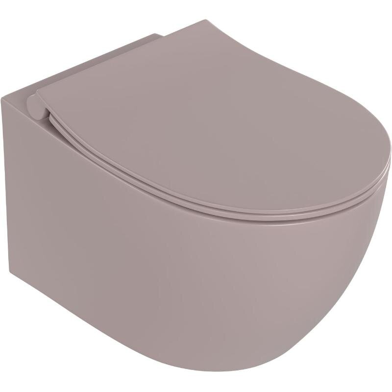 Изображение товара Подвесной унитаз Allen Brau Fantasy 4.11035.TP, смыв торнадо, сиденье микролифт, цвет коричневый