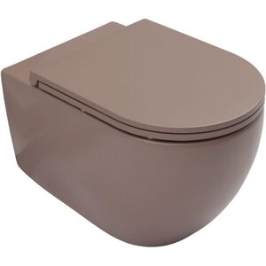 Изображение товара Подвесной унитаз Allen Brau Reality 4.32015.TP, смыв торнадо, сиденье микролифт, цвет коричневый