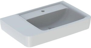 Изображение товара Раковина Geberit Renova Plan 122179000, 75 см, фарфор, крыло слева/чаша справа, белая