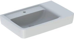 Изображение товара Раковина Geberit Renova Plan 122183000, 75 см, фарфор, крыло справа/чаша слева, белая