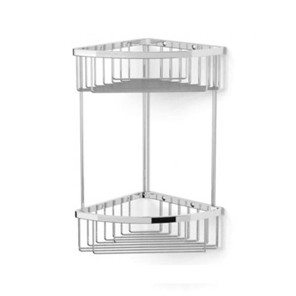 Изображение товара Угловая настенная полка из латуни и стекла Langberger 70262 хром