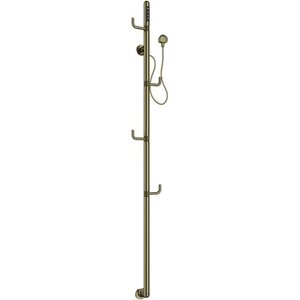 Изображение товара Полотенцесушитель электрический Allen Brau Liberty 7.33001-GB, ширина 18 см, высота 166 см, цвет золото браш