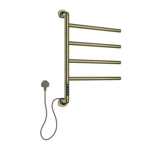 Изображение товара Полотенцесушитель электрический Allen Brau Liberty 7.33000-GB, ширина 49 см, высота 68 см, диммер слева, цвет золото браш