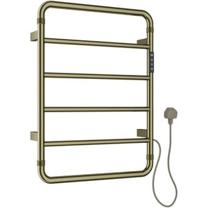 Изображение товара Полотенцесушитель электрический Allen Brau Priority 7.31000-GB, ширина 48 см, высота 65 см, диммер справа, цвет золото браш