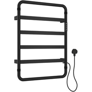 Изображение товара Полотенцесушитель электрический Allen Brau Priority 7.31001-31, ширина 48 см, высота 66 см, диммер справа, цвет черный electroplating