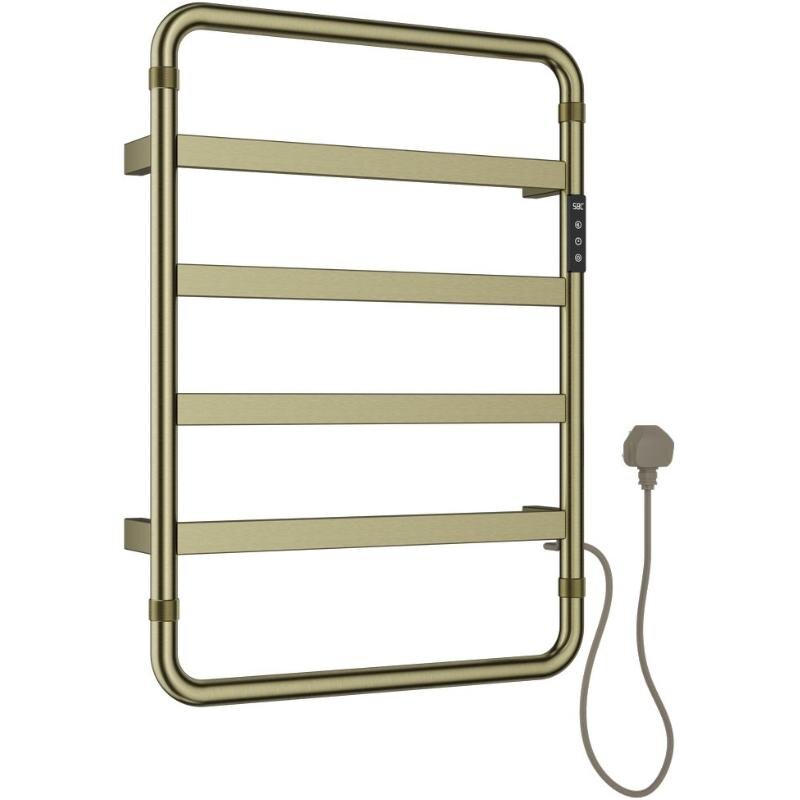 Изображение товара Полотенцесушитель электрический Allen Brau Priority 7.31001-GB, ширина 48 см, высота 66 см, диммер справа, цвет золото браш