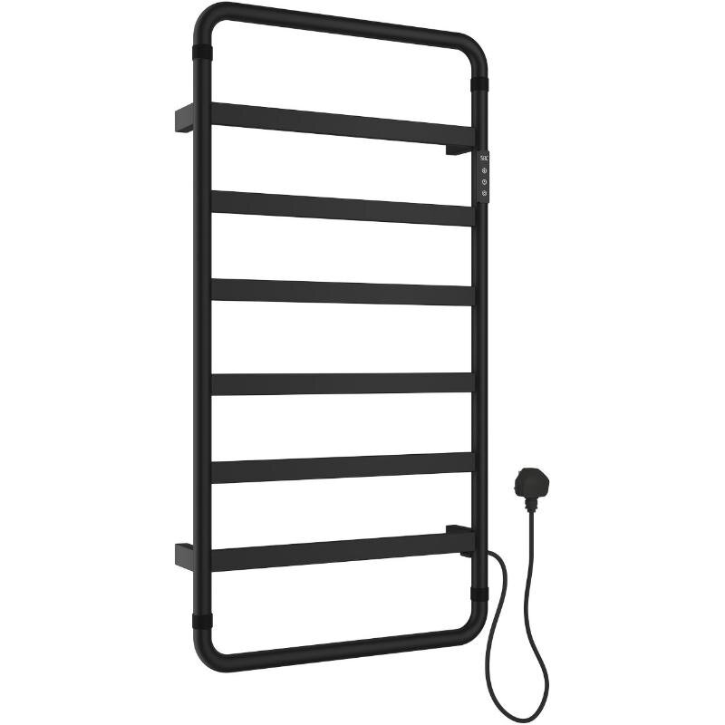 Изображение товара Полотенцесушитель электрический Allen Brau Priority 7.31003-31, ширина 48 см, высота 92 см, диммер справа, цвет черный матовый