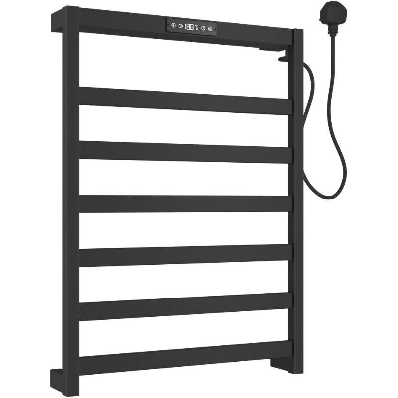 Изображение товара Полотенцесушитель электрический Allen Brau Reality 7.32000-31, ширина 48 см, высота 65 см, диммер справа, цвет черный матовый