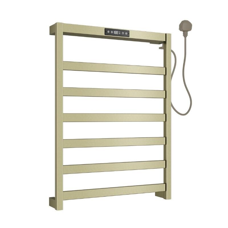 Изображение товара Полотенцесушитель электрический Allen Brau Reality 7.32000-GB, ширина 48 см, высота 65 см, диммер справа, цвет золото браш