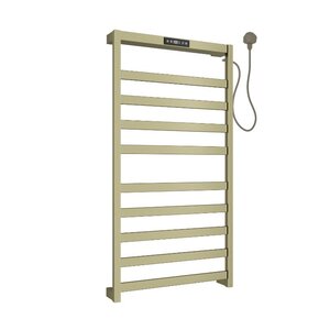 Изображение товара Полотенцесушитель электрический Allen Brau Reality 7.32001-GB, ширина 48 см, высота 90 см, подключение справа, цвет золото браш