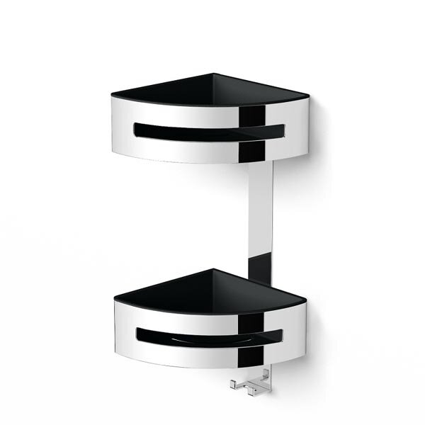 Изображение товара Уголок-полка для душа Langberger 75862 из латуни и стекла, хром