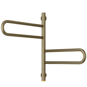 Изображение товара Полотенцесушитель электрический поворотный Сунержа Парео 4.0 32-0823-0567, высота 60 см, ширина 55 см, цвет золотой шелк