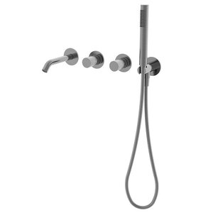 Изображение товара Смеситель для ванны Vincea Аура (Aura) VBTW-6AU1GM, встраиваемый, цвет вороненая сталь