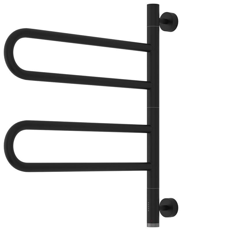 Изображение товара Полотенцесушитель электрический поворотный Сунержа Парео 4.0 31-0823-0567, высота 60 см, ширина 55 см, цвет черный матовый