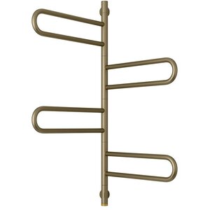 Изображение товара Полотенцесушитель электрический поворотный Сунержа Парео 4.0 32-0823-0978, высота 100 см, ширина 55 см, цвет золотой шелк