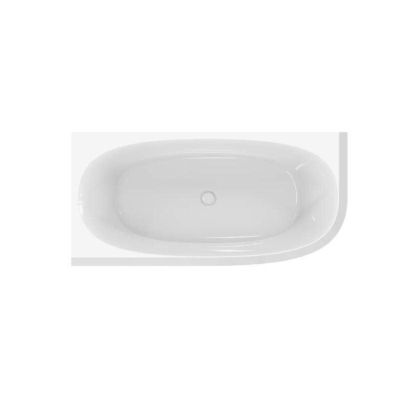 Изображение товара Ванна акриловая Cezares Lux CZR-LUX-CORNER-165-80-58-L/CZR-LUX-CORNER-165-80-58-R, 165 х 80 см, цвет белый, левая/правая